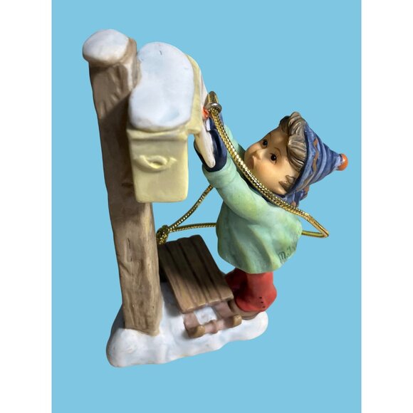 M.J. Hummel Goebel Christmas Ornament "Mail For Santa" Vintage - Picture 10 of 13